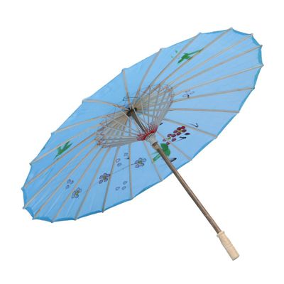 CIMAXIC Japanese Style Oil Paper Umbrella Wedding Favors, Blue, 12"
