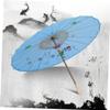 CIMAXIC Japanese Style Oil Paper Umbrella Wedding Favors, Blue, 12" view 2