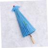 CIMAXIC Japanese Style Oil Paper Umbrella Wedding Favors, Blue, 12" view 4