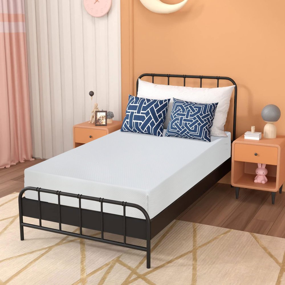 CertiPUR-US Certified Medium Firm Memory Foam Mattress for Cool Sleep & Pressure Relief, 5/6/8/10/12 Inch, Twin Size, Bed in a Box