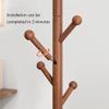 DLUXCA Stand Rack Stand Hat Rack Wooden Coat Rack Free Standing Coat Tree with 8hooks Triangle Base Modern Coat Jackets Hanger for Bedroom Hallway Entryway Adjustable Garment Rack view 3