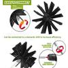 Chimney Cleaning Brush Set Duct Vent Cleaning Set Includes 15 Flexible Nylon rods 1 Brush Head 1 Auger Connector 1 Long Brush Fireplace Chimney Sweep Kit view 3