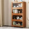 KWOKING Closed Back Bamboo Bookcase Standard Modern Bookshelf with Cabinets Bookshelf Rack Floor-to-Ceiling Office Bedroom Living Room Multi-Layer Storage Bookcase Natural 31.5" L x 13" W x 54.7" H view 1