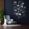 ICEWQOQU Metal Wall Art Picasso, Metal Wall Decor Picasso, Pablo Picasso Abstract Decor, Abstract Line Wall Art for Bathroom, Living Room, Home Decor (21.2" Wx27.5 H/ 54x70 cm, silver) view 1