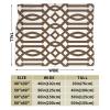 DKJlitter Ultra-Soft Modern White and Brown Trellis Pattern Flannel Fleece Throw Blanket Cozy and Lightweight Perfect for Bed, Couch, Sofa, and Gifts 60"x50" view 3