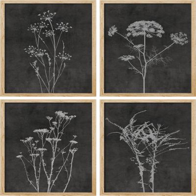 SIGNWIN Adhesive Canvas Poster Wildflower Floral Botanical Retro Minimalist for Living Room, Bedroom, Office - 8"x10"x 4