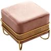 BABYCE Shoe Bench Velvet Footstool Pouffe Chair Bed Foot Stool 45 x 45 x 42 cm for Entrance Bedroom view 1