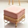 BABYCE Shoe Bench Velvet Footstool Pouffe Chair Bed Foot Stool 45 x 45 x 42 cm for Entrance Bedroom view 2