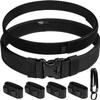 VISMIX Nylon Duty Belt 2" Hook Lining Outer Belt with Loop Inner, Duty Belt with Key Holder and Keepers view 1