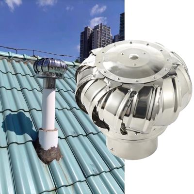 WAHHWF 4in/6in/8in/10in/12in/16in/20in/24in Full Coverage Chimney Cap, Spinner Stainless Steel Fireplace Chimney Cover, Rotating Top Chimney Flue Cowl Pipe Vent Cover (Size : 200mm/7.9 in)