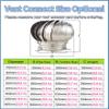 WAHHWF 4in/6in/8in/10in/12in/16in/20in/24in Full Coverage Chimney Cap, Spinner Stainless Steel Fireplace Chimney Cover, Rotating Top Chimney Flue Cowl Pipe Vent Cover (Size : 200mm/7.9 in) view 2