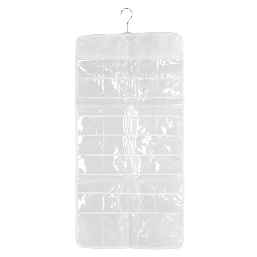 Miskall Dual-Sided Jewelry Hanging Bag Organizer - Hanging Earring Organizer for Closet, Necklace Holder, 72 Grids