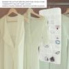 Miskall Dual-Sided Jewelry Hanging Bag Organizer - Hanging Earring Organizer for Closet, Necklace Holder, 72 Grids view 2