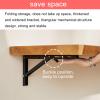 AKOGG Wall Mounted Folding Table for Laundry Room, Wall Mounted Fold Down Desk for Small Saving Spaces, Kids Floating Desk for Dining, Room, Kitchen, Dinner, Bar (Size : 180 * 45cm(71 * 18in)) view 2