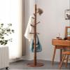 ELZEM Wood Coat Rack Freestanding, Coat Stand with 10 Hooks, Coat Tree Sturdy Base,for Clothes/Bag/Hats, Hanger Stand for Entryway/Living Room/Bedroom/Office C,Disc view 3