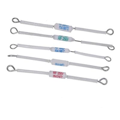 5PCS 250V Rice Cooker Ceramic Thermal Fuse,10A 185C 9CM