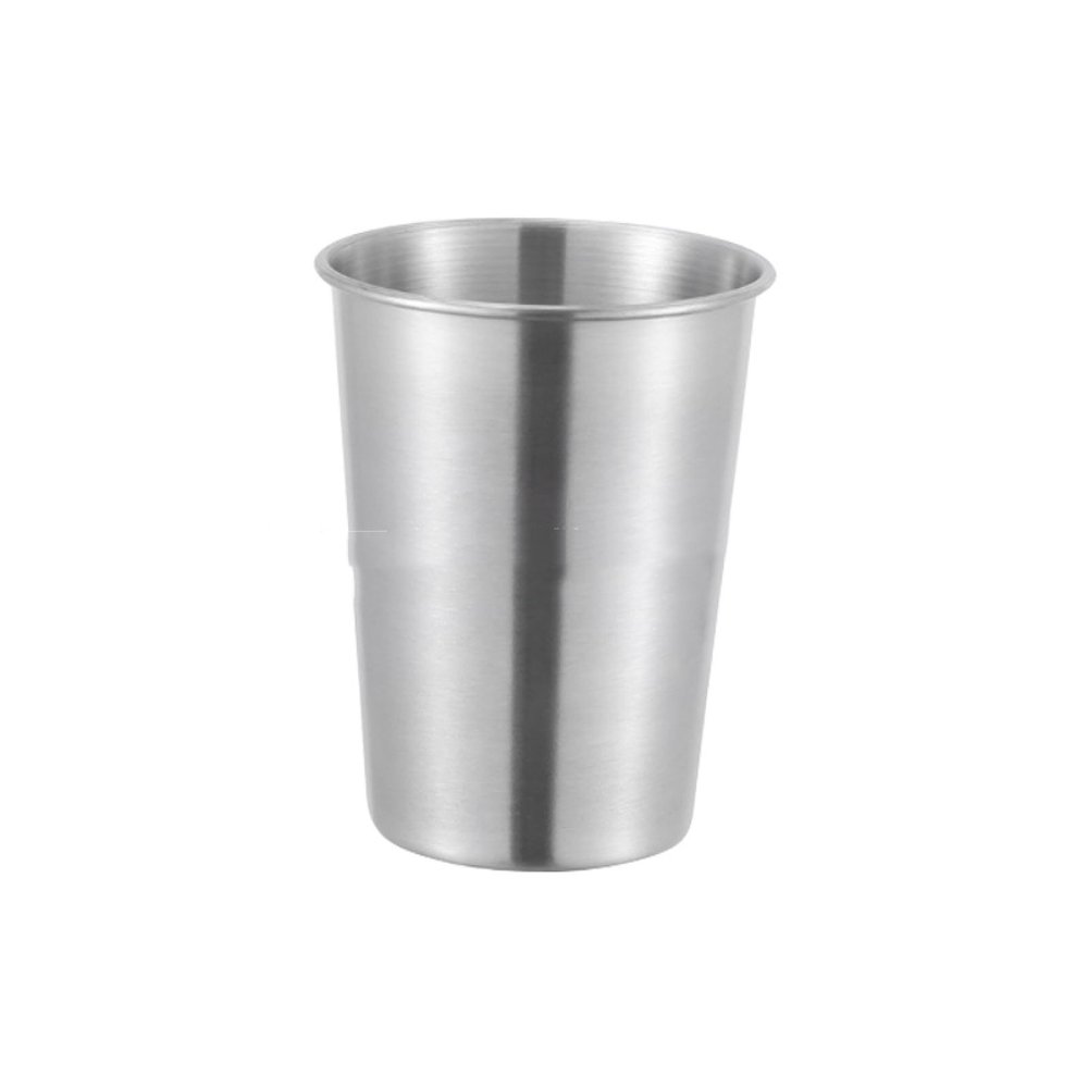 RILOOP Stainless steel cup, convenient cold drink cup, single-layer rolled beer glass 201Material(Gold)