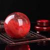 AtkitS Quartz Crystal Sphere Healing Ball Red Color Clear Beautiful 1 Piece (Size : 6cm) view 2