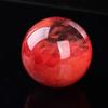 AtkitS Quartz Crystal Sphere Healing Ball Red Color Clear Beautiful 1 Piece (Size : 6cm) view 3