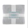 Chic Home Luxurious 4-Piece 100% Pure Turkish Cotton Bath Towels, 30" x 54", Ultra-Soft, Highly Absorbent, Dobby Border Design, Hypoallergenic, Long-Lasting, Oeko-TEX Certified Set, Grey view 3