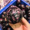 AtkitS Natural Pink Stone Ball Crystal Home Decoration (Size : 6cm) view 3