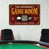Chico Creek Signs Game Room Sign Red Aluminum Composite 8" x 12" (Standard), 18" (Premium) Retro Wall Mount view 2
