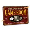 Chico Creek Signs Game Room Sign Red Aluminum Composite 8" x 12" (Standard), 18" (Premium) Retro Wall Mount view 3