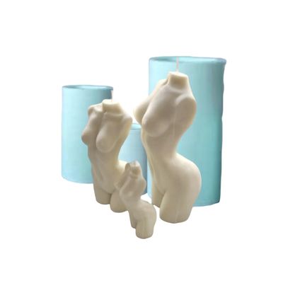 3D Body Mold, Woman Body mold, female body mold big size, naked body mold, Women Torso silicone candle mold (9,5 cm 3.75")