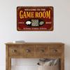 Chico Creek Signs Game Room Sign Red Video Game Theme 12"x18" Premium Aluminum Composite Wall Mount view 2
