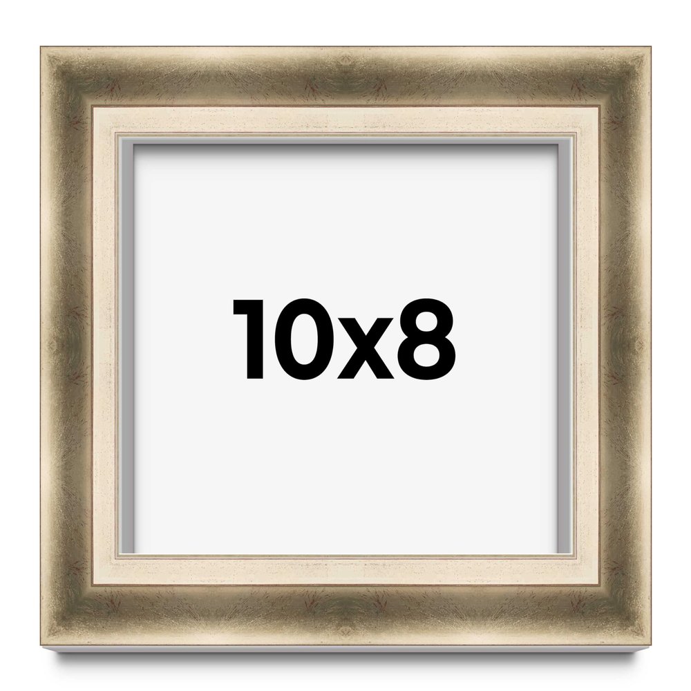 10x8 Shadow Box Frame Silver | 1.75 Inches Deep Real Wood Traditional Shadowbox Display Frame | UV Resistant Acrylic Front, Acid Free Backing, and Hanging Hardware | Dakota Picture Frame Style