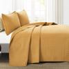 Lush Decor Ava Diamond Cotton Quilt California King Size 3 Piece Set King/California King Mustard - Yellow Bedding Set California King Quilt - Fall Quilts view 2