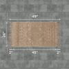 French Connection Nellore Bathroom Rugs, Woven and Beaded Bathroom Mats, Durable Bath Rugs, Thick Bath Mats for Bathroom and Shower Rugs, 26" x 49", Taupe view 2