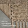 French Connection Nellore Bathroom Rugs, Woven and Beaded Bathroom Mats, Durable Bath Rugs, Thick Bath Mats for Bathroom and Shower Rugs, 26" x 49", Taupe view 4