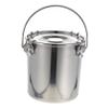 BESTonZON metal container with lid flour canister Oil Storage Container Sealed Canister Stainless Pot with Buckle glass storage jar glass cookie jars with lids High capacity 1 view 1