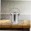 BESTonZON metal container with lid flour canister Oil Storage Container Sealed Canister Stainless Pot with Buckle glass storage jar glass cookie jars with lids High capacity 1 view 2