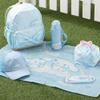 SANRIO Cinnamoroll Lunch Drawstring Bag - Blue, Reusable Lunch Bag - 3 Compartments, Leak Resistant, Stackable, Airtight view 4