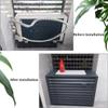 Air Conditioner Fence Screen Condensing Unit Protective Cover, Water Proof Dustproof Heavy Duty Window Ac Rack,aluminum Outdoor Privacy Ac Covers, Flower Stand ( Color : Gray , Size : 110x60x80cm ) view 3