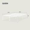Best Price Mattress 18 Inch Metal Platform Bed Frame, Heavy Duty Steel Slats, White, Queen view 2