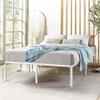Best Price Mattress 18 Inch Metal Platform Bed Frame, Heavy Duty Steel Slats, White, Queen view 3
