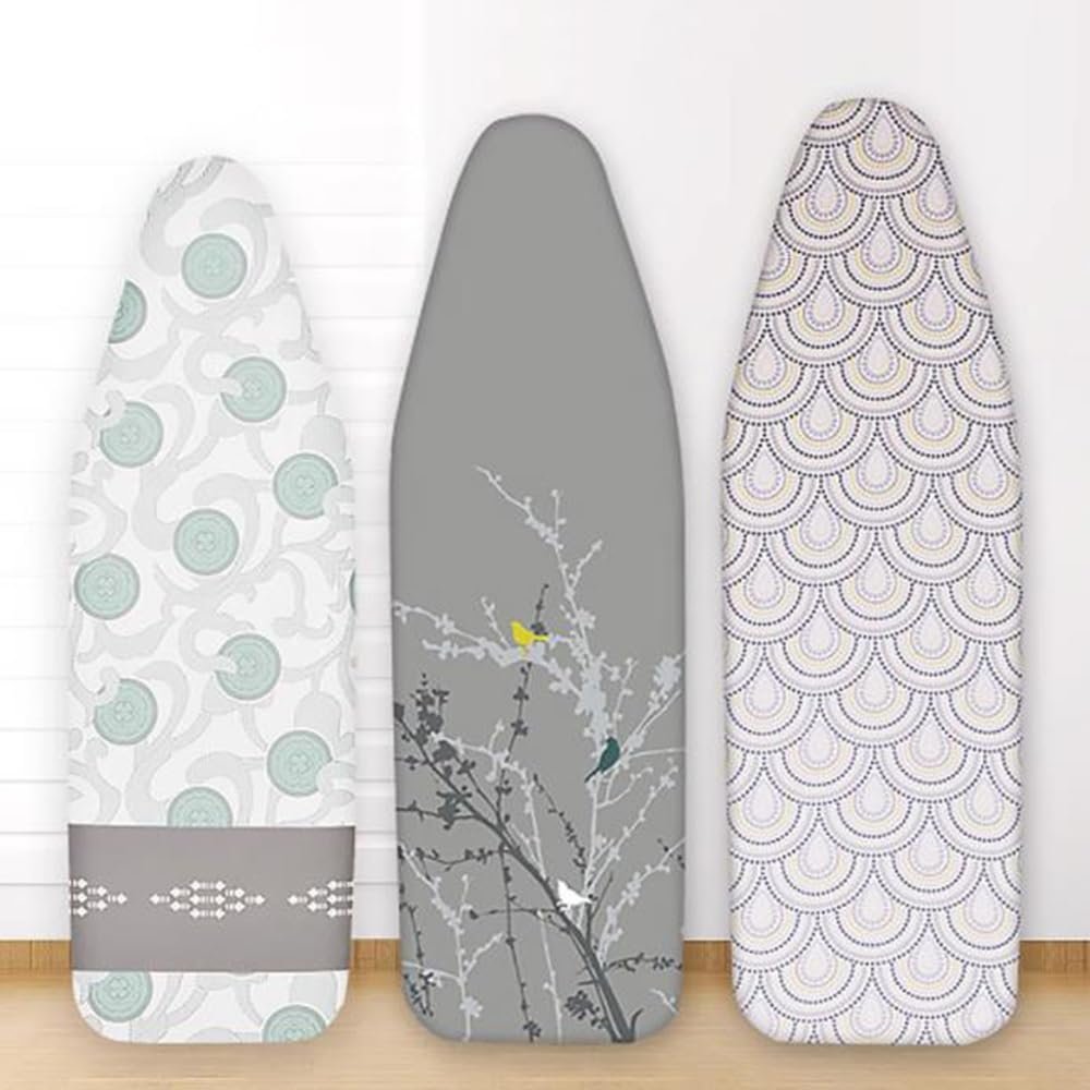  KADEUX Replacement Ironing Board Cover, Ironing Board Cover and Pad, 4815in/12040cm Iron Board Cover, Heat Reflective/Resist Scorching (Color : A)