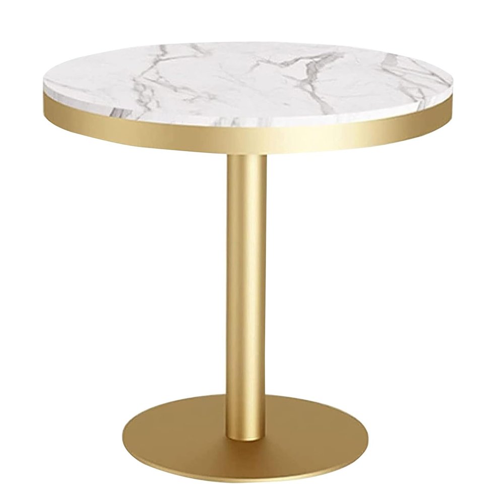 Modern Bar Table, Kitchen Dining Table Round Pub Table Dining Room Home Kitchen Table Bar Marble Top Table Tall Table (Table Height Optional) (Size : 55x75cm)
