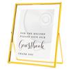Calculs Please Sign Our Guestbook Decorative Sign Display Photo Holder Welcome Signage Dcor Gold Floating Picture Frame Party Table Top Wedding Inspo Gift Photobooth 10 Inches view 1