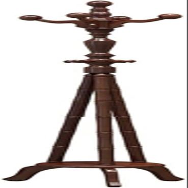 DLUXCA Adjustable Clothes Rack Stand Free Standing Layer Wooden Tree Layer with 8 Months Retro Modern Coat and Hat Stand for