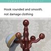 DLUXCA Adjustable Clothes Rack Stand Free Standing Layer Wooden Tree Layer with 8 Months Retro Modern Coat and Hat Stand for view 4
