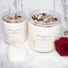 BlkGrlMagick Rose Quartz Self Love Manifestation Crystal Candle, Sea Salt and Orchid Scented Amazonite,Rose Petals, Hibiscus, Organic Soy Candles, Handmade, Black Owned Spiritual Gifts (8oz Tin) view 4