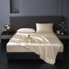 4 Pcs King Size Luxury Silky Soft Gold Satin Sheet Set,1 Premium Moisture Wicking Fitted Sheet Fits Up to 16 Inches Deep Pocket + 1 Flat Sheet + 2 PillowcasesGold, King view 1
