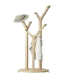 DLUXCA Adjustable Clothes Rack Coat Stand Layer Coat Free Standing Tree Wooden Coat and Branch Shape Modern Coat and Hat Stand for Bag Clothes Acc (Color : B)