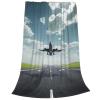 Airplane Throw Blanket Gift for Girls Women Flannel Fleece Fuzzy Blankets Soft Warm Cozy for Bed Sofa Living Room for Teens 60"x50" view 2