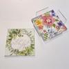 Acrylic Napkin Coaster,DIY Clear Acrylic Coasters with Insert for Cocktail Napkins for Festival,Party,Home,Bar Decor (6pcs Coasters+ 1pcs Holder) view 1