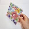 Acrylic Napkin Coaster,DIY Clear Acrylic Coasters with Insert for Cocktail Napkins for Festival,Party,Home,Bar Decor (6pcs Coasters+ 1pcs Holder) view 2